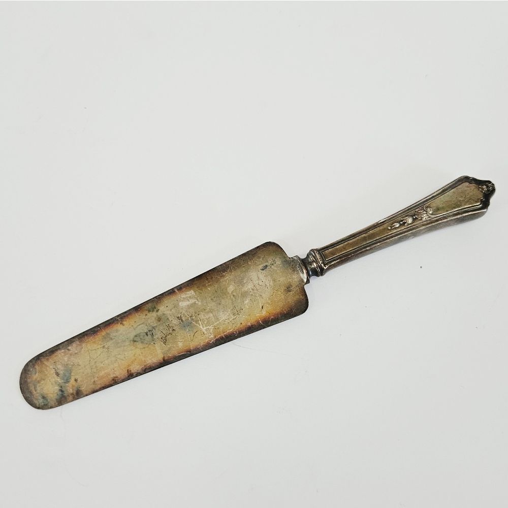 Antique Gorham Shelburne Pattern 1914 Silver Plate Stainless Blade Cake Server